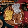 Christmas sock dog cookie cutter set with yellow corgi mold for holiday baking decor - Christmas Sock Dog / 5.5x6.3x1.5cm