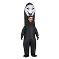 Inflatable Ghostface scream costume in black polyester for Halloween party fun - Screaming Ghost / One Size