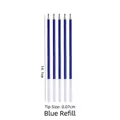 5er-Set blaue Tintenminen für Harzstifte, 14,1 cm Länge mit einer 0,07 cm feinen Spitze - Blaue Tintenminen - 5 Stk.