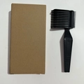 Black plastic barber fade comb set for men with brown cardboard packaging box - Model A Black 1Pc Kraft Box