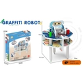DIY Graffiti Robot STEAM kit for kids with assembly parts and coloring pens - Graffiti Robot