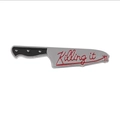 Kitchen knife enamel pin with Killing It slogan for Halloween costumes and accessories - Killing It Cleaver