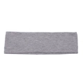 Elastic gray cotton sports headband for yoga and running with sweat-wicking fabric - Width 5cm/Folded Length 20.5cm / Light Gray