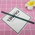 Transparent dark green heat-resistant borosilicate glass straw in a straight design - 8*200mm / Dark Green Straight