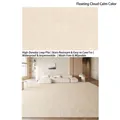 Modern minimalist cream loop pile area rug with waterproof and stain resistant texture - Loop Velvet - Cotton Fabric In Floating Clouds And Still Colors / 100cm X 200cm [upgraded Five-proof Fabric]