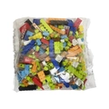 Bulk colorful building blocks for DIY games in a transparent sealed plastic bag - 500pcs (OPP Bag)
