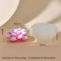 Succulent silicone mold ZW-313 with dimensions 91x49mm for aromatherapy candle making - ZW-313 Succulent Shape