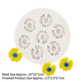 Moule en silicone marguerite pour décoration de gâteau et chocolat fait maison - 2# / Gris