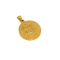Ciondolo zodiaco Gemelli placcato oro 18K con motivo di gemelli e stelle a sbalzo - Gemelli