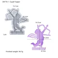 Cupid Engel Silikonform mit Maßen für DIY Harz, Kerzen und Handwerksprojekte - Cupid Einsatzform
