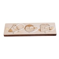 Wooden Montessori lacing toy featuring geometric animal shapes for busy board DIY projects - Shape Matching Board