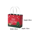 Sacchetto regalo di Natale rosso con scritte Merry Christmas, taglia M 22x10x20cm - Taglia M (22x10x20cm) / M Rosso - Sacchetto Regalo Colorato