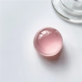 Support téléphone boule de cristal rose avec finition résine transparente - Balle transparente rose K4