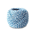Blue and white two-tone 3-ply cotton baker twine for DIY gift wrapping and decoration - Sky Blue