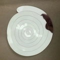 White PVC spiral hanging decoration with reflective mirror finish for party events - Shiny Single Spiral-Silver (6pcs/pack)