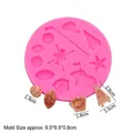 Roze siliconen vorm voor sportthema taartdecoraties en chocolade fondant ballen - 3# / Roze
