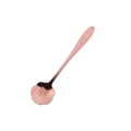 Japanese rose gold stainless steel coffee spoon with cherry blossom flower petal head - Rose Gold / Plum Blossom