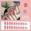 Purple grape gradient press-on nails with glitter finish and coffin shape design - Pink Purple Blush Gradient - Glue Style (A3230)