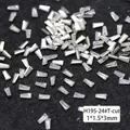 Nail art trapezoid rhinestones H195-24# in clear crystal finish size 1x1.5x3mm - White Tapered Zircon (H195-24#)