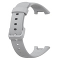 Grey silicone replacement strap with buckle for Xiaomi Mi Band 7 Pro in curved C-shape - Gray