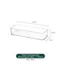 Clear plastic refrigerator storage bin 30x10x5.8cm long shallow drawer organizer box - Low Transparent Box - Long Strip - PET