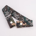 Elastic buckle-free waist belt with camouflage pattern and silver metal snaps - Classic Camouflage [Standard Style]