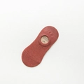 Brick red anti-slip low-cut cotton invisible liner socks with ribbed knit texture - Brick Red