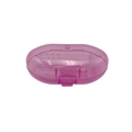 Pink translucent storage case with a soft silicone finger toothbrush for pets - Pink Boxed