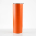 20oz orange matte stainless steel skinny tumbler with transparent lid for sublimation - 20oz / Orange