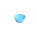 Sky blue silicone muffin cup with wavy round edges for home baking mold - Small / Sky Blue