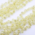 Yellow faceted glass strawberry beads 6mm 8mm for DIY jewelry making accessories - Crystal Yellow