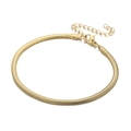Bracciale a catena serpente minimalista in finitura dorata con chiusura a moschettone - 3mm / Oro