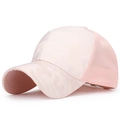 Pink camouflage mesh baseball cap with breathable fabric and casual outdoor design - Pink