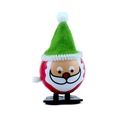 Babbo Natale giocattolo a carica con corpo rosso e cappello in feltro verde regalo - Babbo Natale con cappello a punta (Verde)