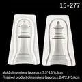 Schachkönigin Silikonform für Fondant und Harz mit 2,4x5,6cm fertigem Produktmaß - 5# Dame / Grau