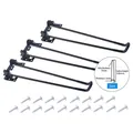 Set di 3 gambe pieghevoli in metallo nero da 320mm per tavoli in resina fai-da-te - Gambe per Tavolo Pieghevoli 32cm