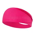 Diadema deportiva elástica rojo rosa de algodón elástico para correr y yoga fitness - Burdeos