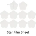 Pack de 10 láminas transparentes en forma de estrella para colgantes diy 4,7x4,9cm - Hojas de Película Delgada de Estrella (Paquete de 10)