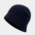 Dark blue fleece winter hat set for men and women featuring lightweight warm fabric - Hat Only / Navy Blue