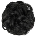 Rommelige krullende knot van synthetisch haar voor dames in natuurlijk zwart - 2# Donkerste Bruin