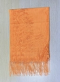 Amber oranje bloemen kant sjaal met franje kwastjes voor dames in Maleisische stijl - 180cmx60cm / Oranjerood