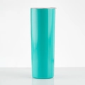 20oz vacuum insulated stainless steel skinny tumbler in vibrant turquoise green with clear lid - 20oz / Turquoise Blue
