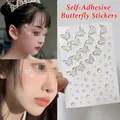 Aurora iridescent butterfly facial gems stickers for creative festival makeup looks - Aurora Butterfly
