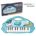 Blue portable 24-key electronic piano toy for kids with original gift box - Handbag Style / Blue