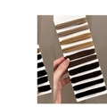 12er-Set dicke elastische Haargummis in neutralen Erdtönen auf Displaykarte - Basis Einfach Gemischte Farben (10 Stück/Packung)