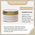 Portable golden tin citronella aromatherapy soy candle with industrial minimalist design - Citronella Repellent / 80g