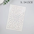Transparent AB crystal rhinestone facial stickers for eye makeup decoration 9.5x15cm - Starry Sky AB Rhinestones