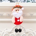 Ciondolo classico di Babbo Natale in peluche rosso e bianco per decorazioni natalizie - Babbo Natale