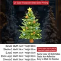 Christmas tree window stickers in various sizes with watercolor static cling design - Watercolor Christmas Tree Style 1 / Small (15*20CM)