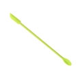 Mini silicone spatula and spoon set in bright green for cosmetic bottles and jam jars - Medium Green